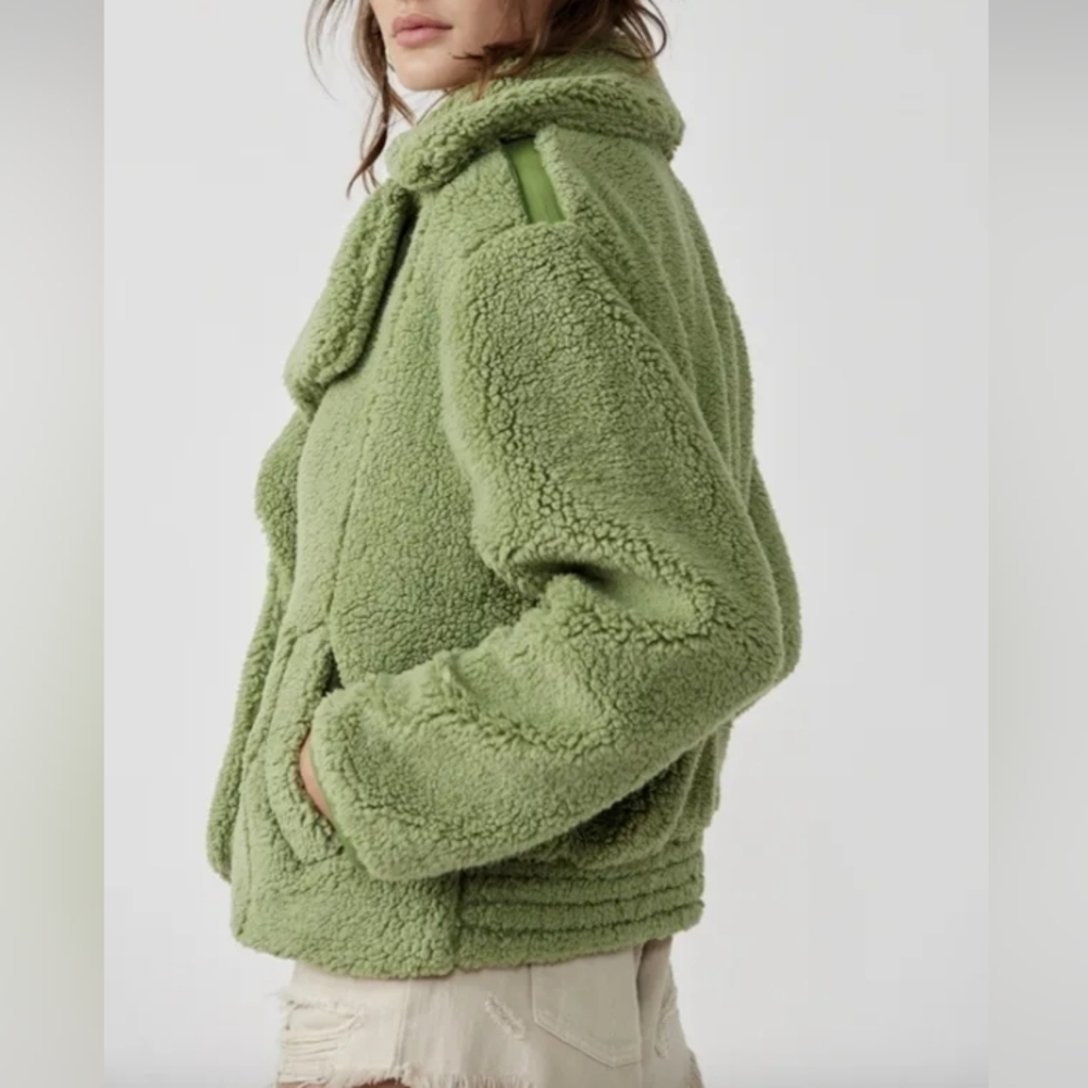 NWT Free People Joplin Cozy Teddy Jacket 🧸 $198 Medium - Picture 3 of 15